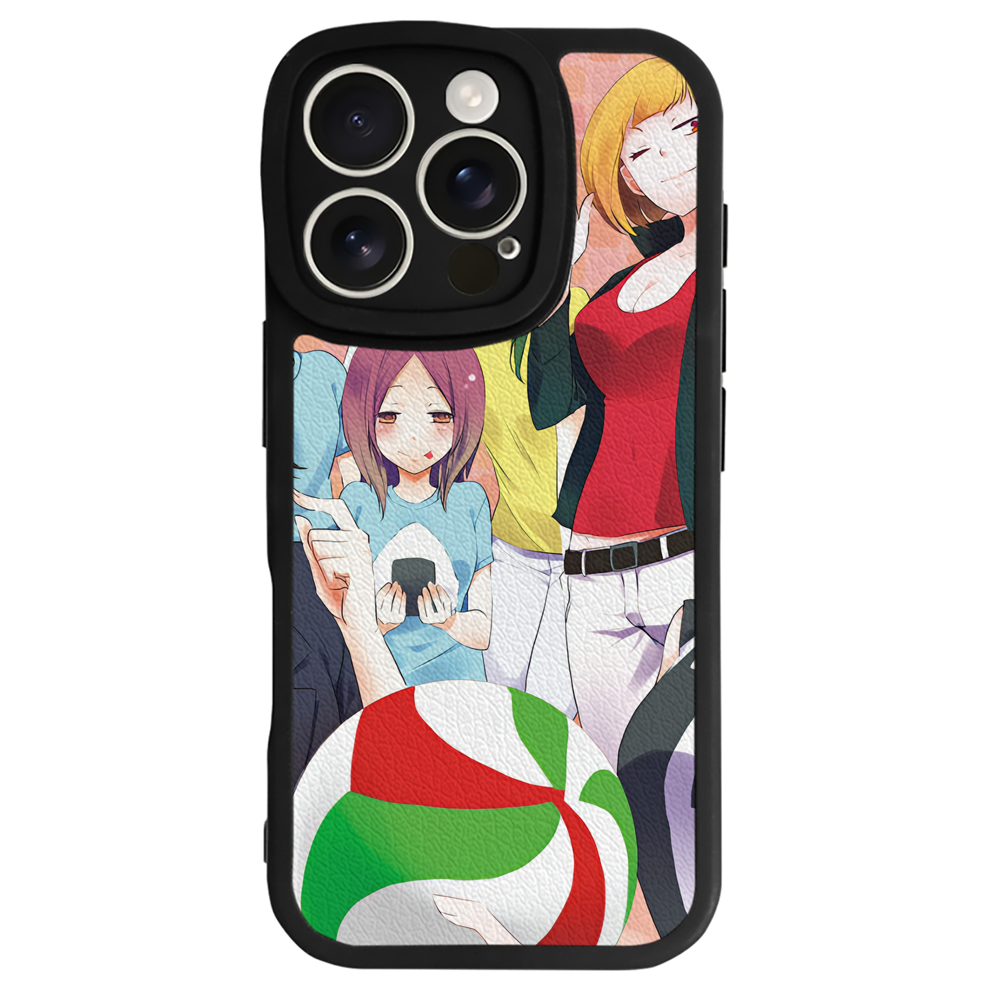 （画像用） ハイキュー!! Haikyu!! 【iPhone 16シリーズ対応】シリコンスマホケース（レザー調） 材質：シリコン